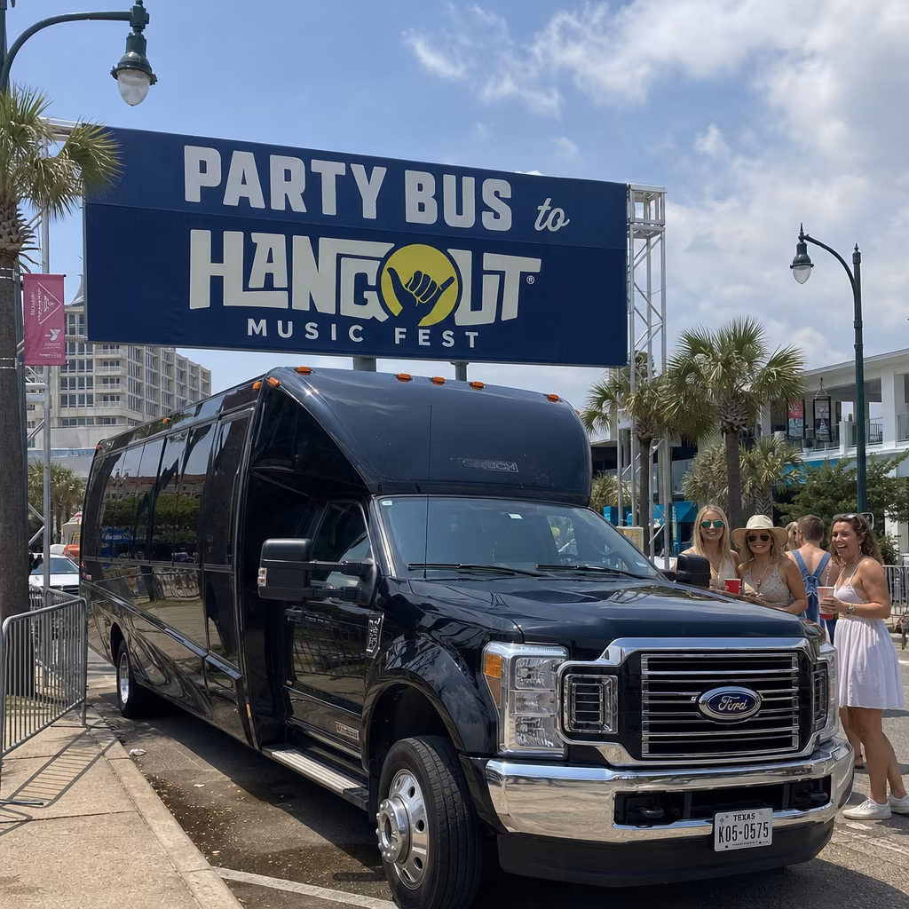 Party Bus to Hangout Music Festival (Gulf Shores)