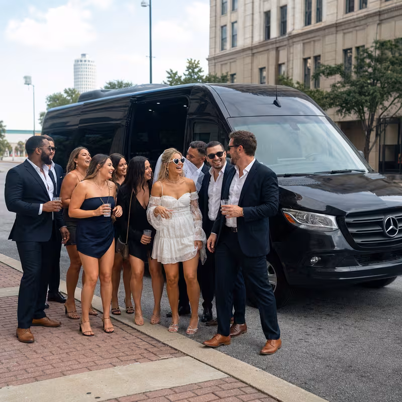 Mobile Bachelor & Bachelorette Transportation fleet vehicle