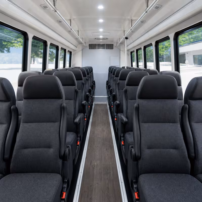 15-35 Passenger Minibus Inside