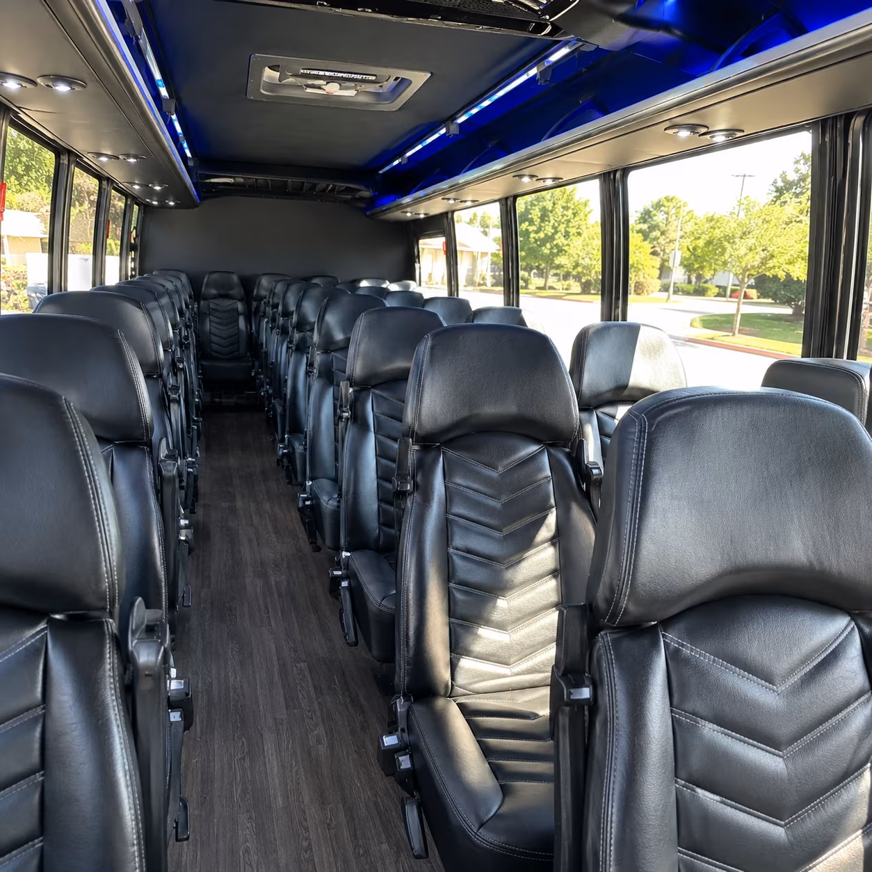 Mobile Airport Shuttle & Transportation party bus exterior