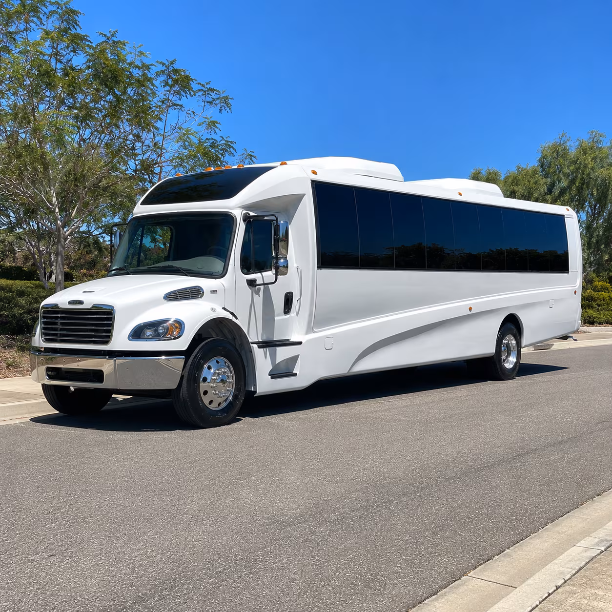 Mobile Airport Shuttle & Transportation party bus exterior