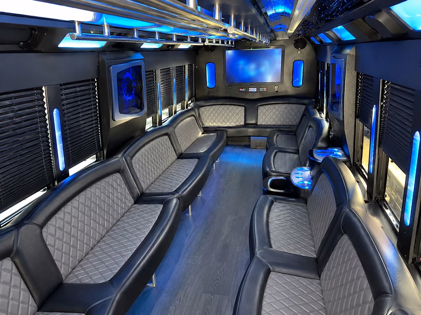Mobile Bachelor & Bachelorette Transportation party bus exterior