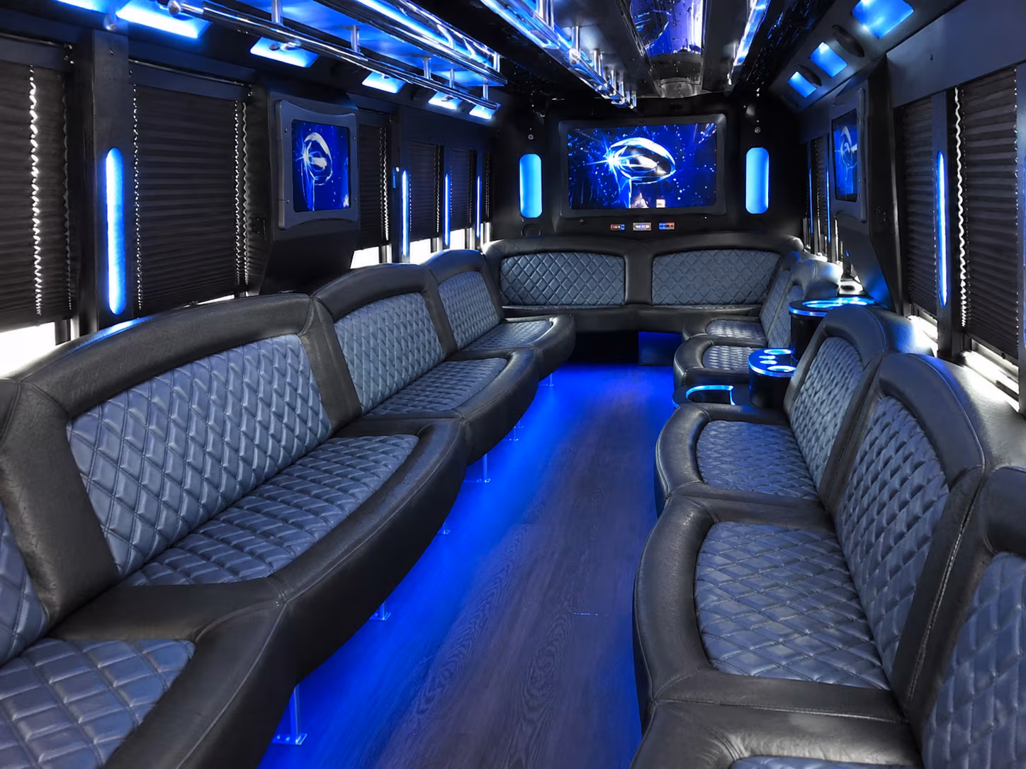 Mobile Birthday, Sweet 16, & Quinceañera Transportation onboard seating