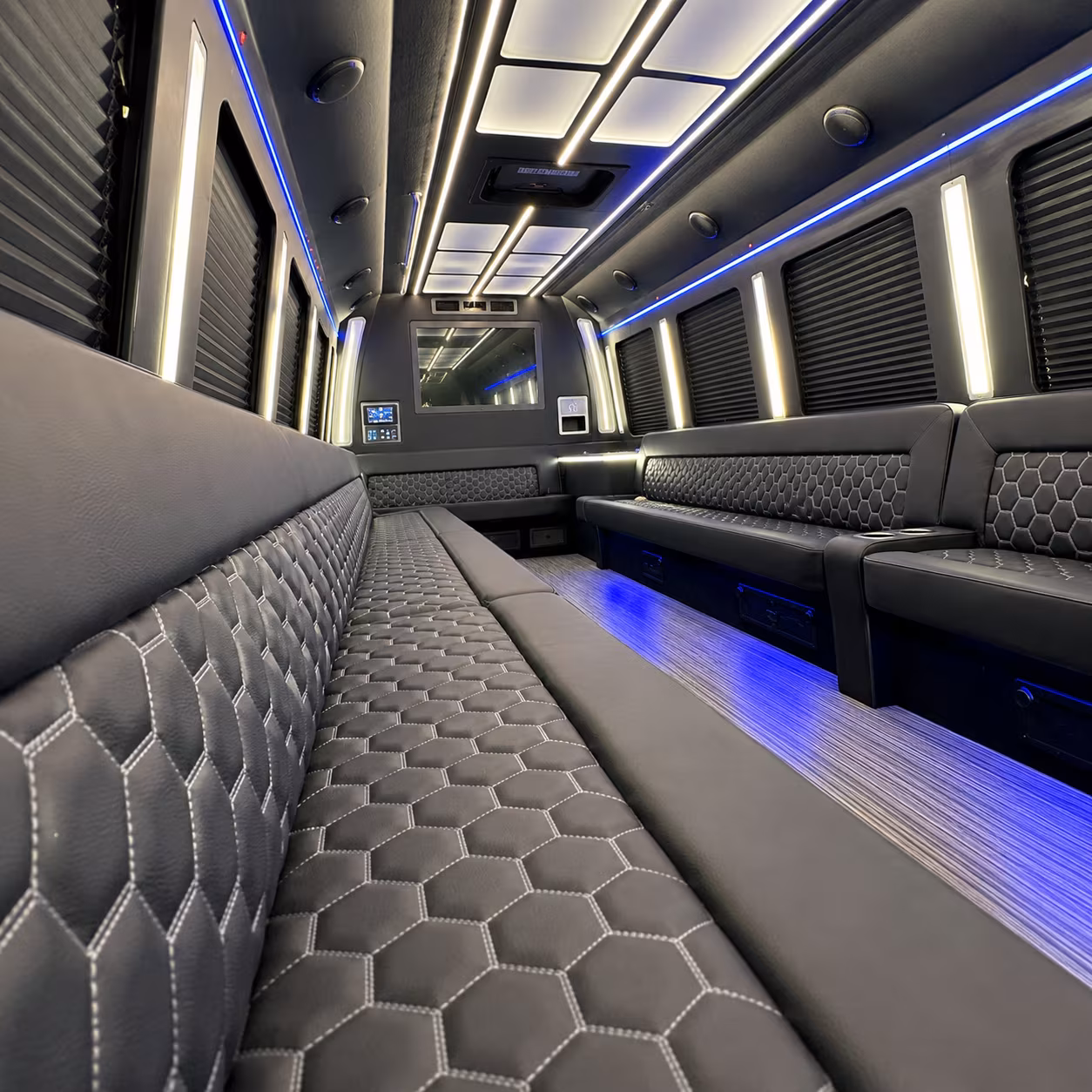 Mobile Concert & Music Festival Transportation party bus exterior