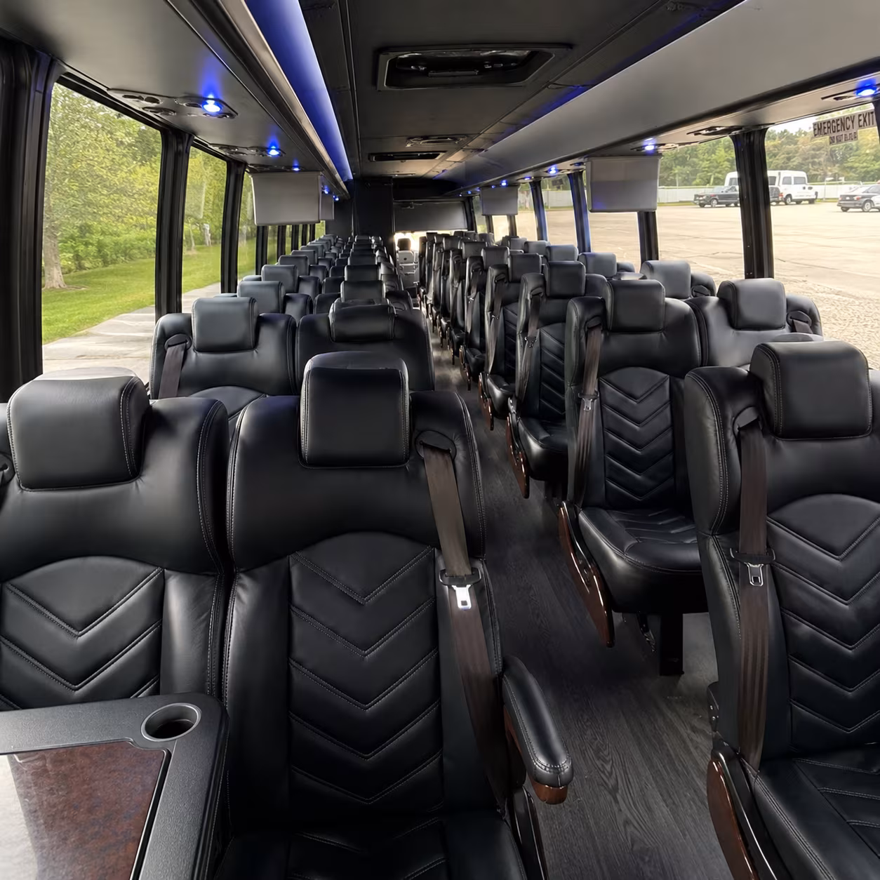 Mobile Corporate Transportation party bus exterior