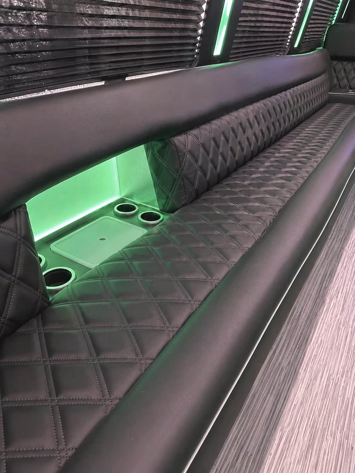 Mobile Prom & Homecoming Transportation party bus interior