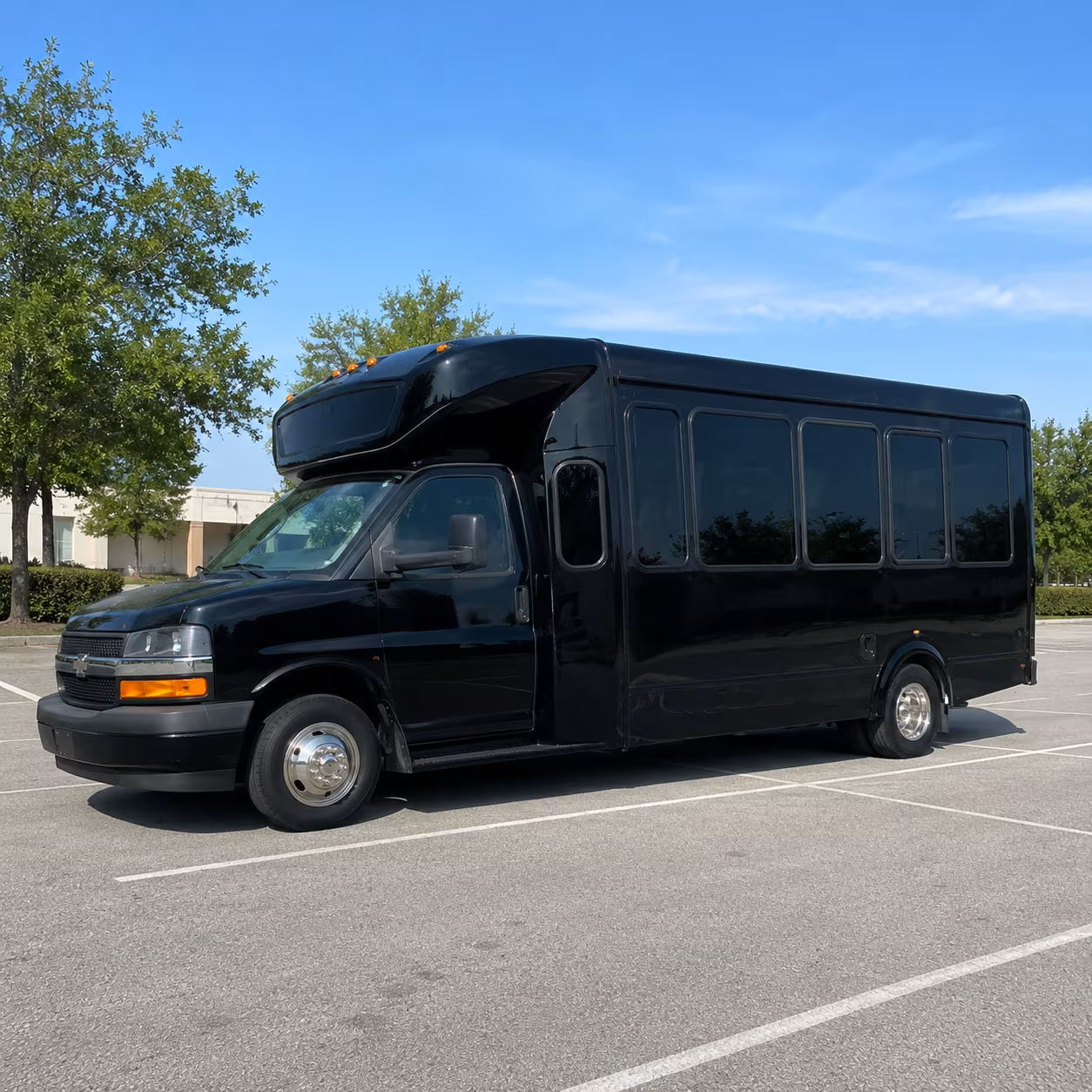 Mobile Sporting Event Transportation party bus exterior