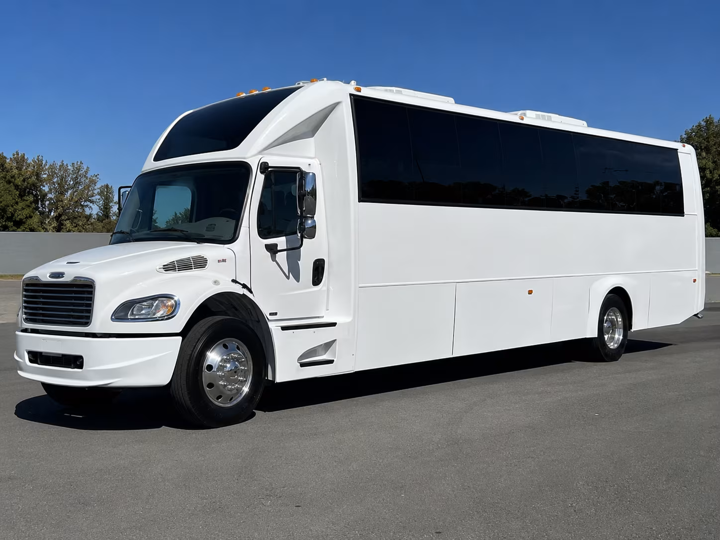 Mobile Sporting Event Transportation party bus exterior