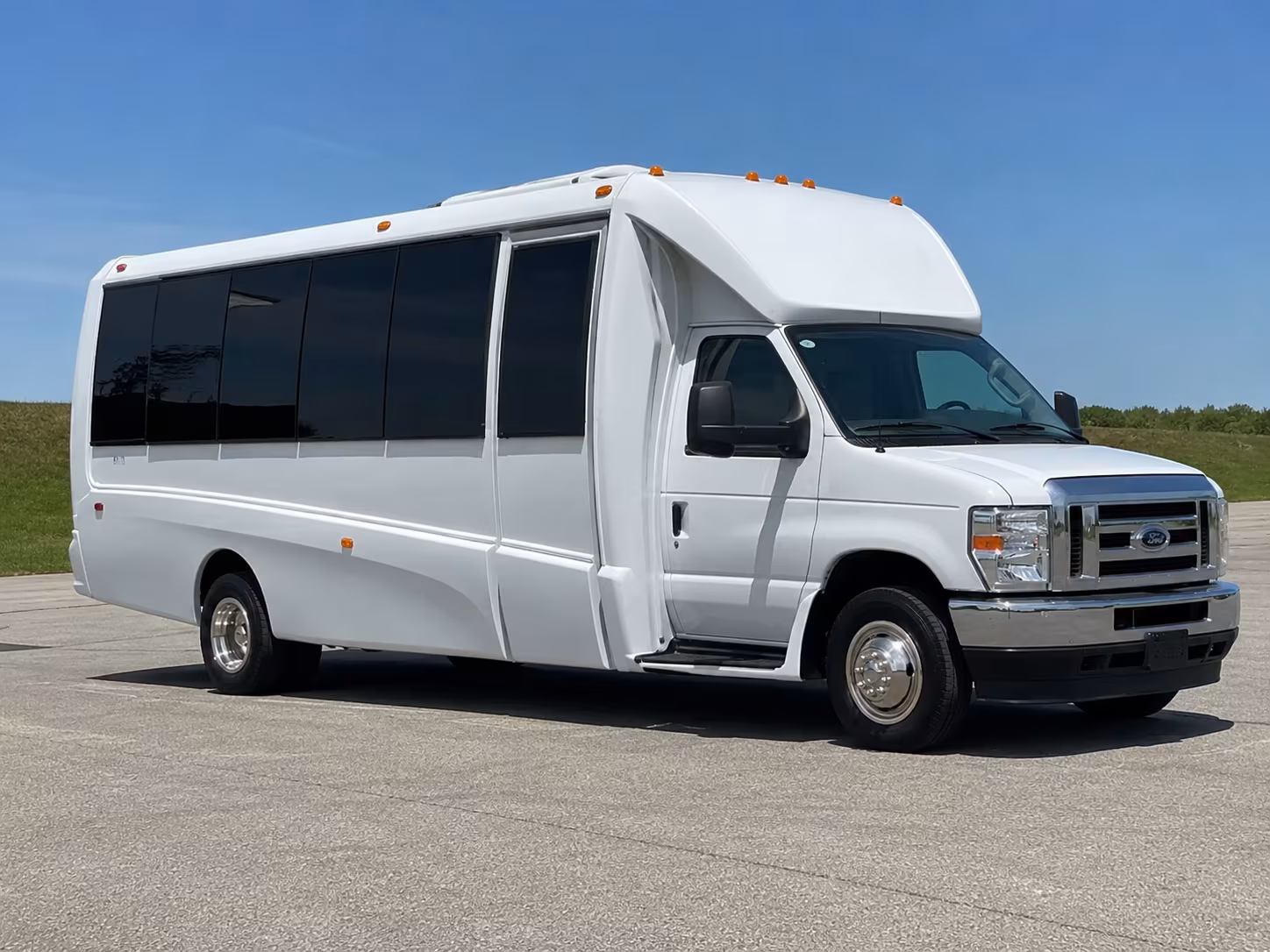 Mobile Wedding Transportation party bus exterior