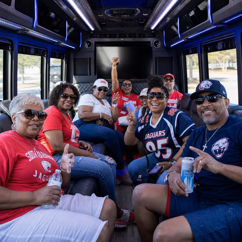 Mobile Sporting Event Transportation fleet vehicle